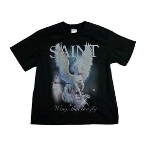 Saint Mo Shirt Mens Size Medium Wings That Can Fly Graphic T Shirt Casual‎